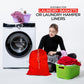 Laundry Bag with Locking Closure Drawstring – Extra Large Heavy Duty 100% Nylon, Large & Foldable Clothes Sack – Lightweight Dirty Laundry Organizer for Travel, Dorm, Gym – L 40" x H 50" (RED)