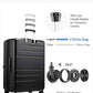 LUGGEX Checked Suitcase Top Opening, FLT and Travel Packing Cubes Bundle – Travel Essentials (FX-Lite, 30 Inch, 105L-115L)