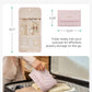BAGSMART Travel Jewelry Organizer Case, Foldable Jewelry Roll for Necklaces, Earrings, Journey-Rings, Bracelets, Brooches, Portable, Khaki