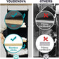 YOUDENOVA Hanging Closet Organizer, 5-Shelf Closet Hanging Storage Shelves, Black