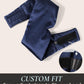 Zenssia Satin Sleep Mask for Women and Men, Lightweight Padded Eye Mask with Adjustable Strap, Comfort Blackout for Travel and Nap - Navy Blue