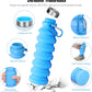 Nefeeko Collapsible Water Bottle, Reuseable BPA Free Silicone Foldable Water Bottles for Travel Gym Camping Hiking, Portable Leak Proof Sports Water Bottle with Carabiner