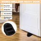 Frienda 6 Pack Large Door Stoppers Heavy Duty Rubber Stopper for Bottom of Door Wedge Stopper for Home Office (Black)