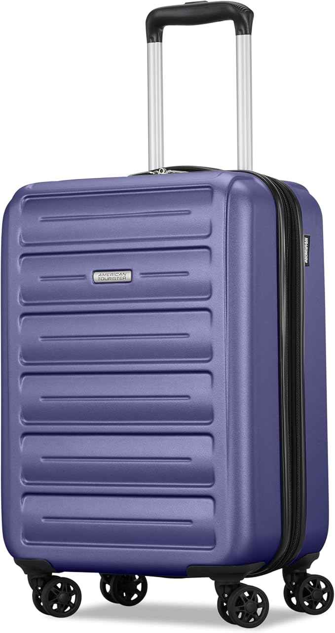 American Tourister Westridge Hardside Luggage Set with Spinner Wheels, Dusk Purple, Carry-On