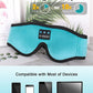 LC-dolida Sleep Headphones, Sleep Mask Bluetooth Wireless Music Eye Mask, Sleeping Headphones for Side Sleepers Sleep Mask with Bluetooth Headphones Ultra-Thin Stereo Speakers Perfect for Sleeping