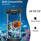 UNBREAKcable Waterproof Phone Pouch-2 Pack IPX8 Waterproof Phone Case for iPhone 16 15 14 13 12 11 Pro Max & Samsung S25 S24 S23-Dry Bag & Travel Essentials for Beach, Pool, Kayak & Cruise-7" Black