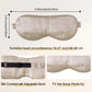 ZIMASILK Adjustable 100% 22 Momme Mulberry Silk Sleep Mask for Sleeping, Filled with Premium Mulberry Silk, Softest & Breathable Eye Sleeping Mask (Beige)