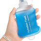 GYGYL Soft Flask, TPU Collapsible Soft Water Bottle for Hydration Pack, Running Vest, Leak-Proof Folding Water Bottle for Hiking Cycling Climbing Jogging-150ml Blue