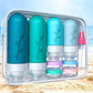 18 Pack Travel Bottles for Toiletries - TSA Approved Silicone Containers, Leak Proof Refillable Liquids Shampoo & Conditioner Essentials