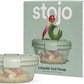 STOJO Collapsible Bowl - Translucent 36oz - Reusable Silicone Bowl (Translucent Sage Green)