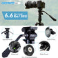 Fotopro 78" Camera Tripod, Aluminum Compact Travel Tripod and Monopod with 360° Fluid Head Quick Release Plate, Professional Video Tripod for DSLR, Load up 6.6lbs
