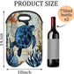 Vintage Sea Turtle 2 Bottle Wine Carrier Tote Bag Insulated Neoprene Portable Wine Cooler for Travel Picnic Beach