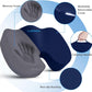 TushGuard Seat Cushion for Office Chair Memory Foam Non-Slip Cushion Back, Coccyx, Sciatica, Tailbone Pain Relief Butt Pillow for Office Chair, Car, Wheelchair, Blue, X-Large