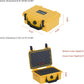 MEIJIA IP67 waterproof hard compact case,Customizable Fit Foam,8.12”x6.56”x 3.56”,Fit Use of Drones, Cameras,Equipments,lens (Yellow)