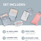 Large Packing Cube Set with See Through Mesh- Compression Packing Cubes Travel Organizers by TRIPPED Travel Gear (Dusty Rose)