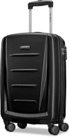 Samsonite Winfield 2 - 20-Inch Hardside Luggage with 360° Spinner Wheels, TSA Lock, Airline Approved - Brushed Anthracite