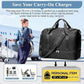 Travel Duffel Bag for Women, Carry-on Overnight Weekender Bags with Wet Pocket, For Spirit Airlines 18x14x8 Personal Item Bag,Small,Black