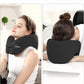 Travel Pillow – Neck Pillow Airplane, Travel Pillows for Airplanes, Airplane Travel Accessories with Eye Mask, Earplugs, Ergonomic Memory Foam Neck Pillow for Sleeping, Flights, Cars, Office (Black)