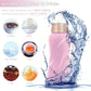 Collapsible Water Bottles,650ml,Leak Proof,Reuseable BPA Free Silicone Foldable Water Bottles,Durable Lightweight for Travel Gym Camping Hiking,Compact Size Portable Sports Water Bottle (Purple)