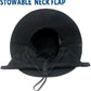 NPJY Sun Fishing Hats with Neck Flap for Men Women UV Sun Protection Bucket Hat