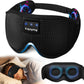 Sleep Headphones, Sleep Mask Bluetooth Wireless Music Eye Mask, Sleeping Mask for Side Sleepers Sleep Mask with 3D Bluetooth Headphones Ultra-Thin Stereo Speakers Perfect for Sleeping (Black)
