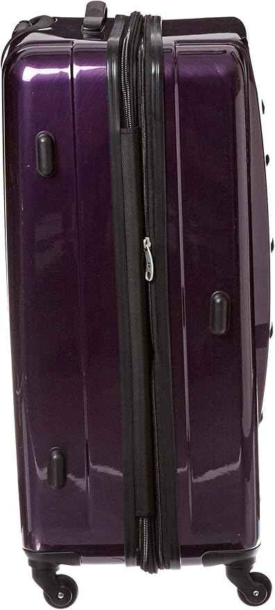 Samsonite Winfield 2 Hardside Expandable Luggage with Spinner Wheels, Purple, Checked-Large 28-Inch