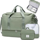 Extra Large Travel Duffle Bag,Carry on Overnight Weekend Bag with Shoes Compartment,Weekender Bags for Women for Travel Business Trips Sport Hospital,3 Pcs Set,Olive Green