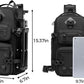OZUKO Multipurpose Sling Bag for Men, Large Capacity Crossbody Shoulder Bag Waterproof Sling Chest Backpack with Tripod Holder Fit for Outdoor Travel Photography (Black)
