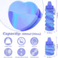 Collapsible Water Bottle for Adults, Boys, Students, Kids, Reusable Silicone Foldable Water Bottles for Travel Camping Hiking, Portable Sports Water Bottle, Purple & Blue