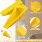 Frienda 8 Pcs Jumbo Door Stoppers Heavy Duty Door Stopper Tall up to 2inch Tall Wedge TPR Large Wedge Stackable Big Rubber Doorstop for Hotel Carpet Hardwood Concrete and Tile (Yellow)