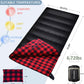 0 Degree Sleeping Bag Cotton Flannel Winter Cold Weather for Adults XXL Sleeping Bag 4 Season Big and Tall with Pillow Compression Sack