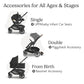 UPPAbaby Cruz V3 Stroller - from Birth + Car Seat Compatible - Full-Size, Reversible Seat - Infant Insert, Bug and Rain Shields Included - Jake (Charcoal/Carbon Frame/Black Leather)
