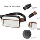 2L Fanny Packs Everywhere Belt Bag Small Fashion Crossbody Waist Pack Faux Leather Waterproof Sling Chest Bag For Women Black White