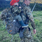 SPIKA Hunting Backpacks for Men, Meat Hauler Frame Pack with Rifle Holder, 40L/80L Extendable + Capacity for Bow Rifle Gun