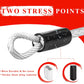 1/8 inch Stainless Steel Security Cable with Hooks 2.6 FT Luggage Lock Security Cable with Loops（10Pack ）