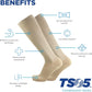 Medical Grade Compression Socks for Men & Women 15-20 mmHg by OrthoSleeve (Grey, X-Large)