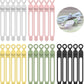 [25Park]UMUST Silicone Cable Ties,Reusable Cable Management Organizer,Cable Straps,Cord Ties,Multipurpose Elastic Cord Organizer for Bundling and Fastening Cable Cords Wires(Multi -colored)