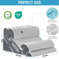 4PCS Bed Wedge Pillow for Headboard, Adjustable Wedge Pillow for Sleep Apnea, 23” Wide Triangle Pillow Wedge Set for After Surgery, Acid Reflux Relief, Snoring, Neck&Back Support, White/Grey
