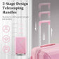 4 Piece Expandable Hardshell Pink Luggage Sets with Spinner Wheels, Lightweight Travel Suitcase Set with TSA Locks, 20 inch Carry On for Women (Pink#B, 4 Piece Set)