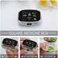 Metal 2 Compartment Pill Organizer Travel Friendly Portable Compact Pill Box Cute Pill Case to Hold Vitamins,Fish Oil,Supplements,Meds,Tablet for Purse,Pocket. (Poisonous Plants)