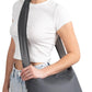 Nanobag Ultra-Lightweight Foldable Sling for Women & Men, Reusable Grocery & Travel Bag, Packable Collapsible Compact Market Crossbody (Sling Gray)