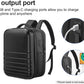 SOKOK Carry On Travel Backpack Waterproof Business Backpack Expandable with Laptop Compartment and Charging, Hardshell Computer Backpack for Men and Women, Black