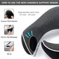 Travel Pillow, Best Memory Foam Neck Pillow Head Support Soft Pillow for Sleeping Rest, Airplane Car & Home Use (1Black)