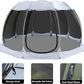 Alvantor Pop Up Screen House Gazebo with Mosquito Netting, Instant UV Resistant Sun Shelter for Patio & Backyard, Portable Canopy Tent for 2-10 Person