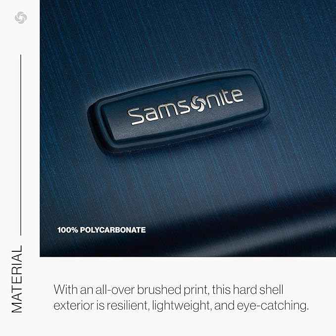 Samsonite Winfield 2 Hardside Expandable Luggage with Spinner Wheels, Deep Blue, Checked-Large 28-Inch
