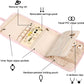 Voova Travel Jewelry Holder Organizer Case, Small Jewelry Storage Bag for Women Girls, Foldable Traveling Jewellery Pouch Roll for Necklaces Rings Earrings Bracelets, Mini, Light Pink