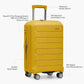 Traveler's Choice Pagosa Hardshell Expandable Luggage with Spinner Wheels, Yellow, 2-Piece Set (22/26)