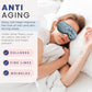 Blissy Silk Sleep Mask - Silk Eye Sleeping Mask for Women & Men for Total Blackout - 100% Pure Mulberry Silk, 22 Momme 6a Fibers - Blindfold Silk Sleep Mask Side Sleeper Eye Cover (Ash Blue)