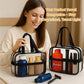 XEWEA 2PCS Small TSA Approved Clear Travel Toiletry Bags for Men Women,Transparent Makeup Cosmetic Bag with Handle,Waterproof PVC Quart Organizer Storage Pouch for Toiletries Airline Essential, Balck - Roamly