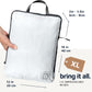 Large Compression Packing Cubes for Travel-Packing Cube Luggage Organizers 4 Piece Set for Checked Luggage-Ultralight, Expandable/Compression Bags by TRIPPED Travel Gear (White 4 Piece) - Roamly